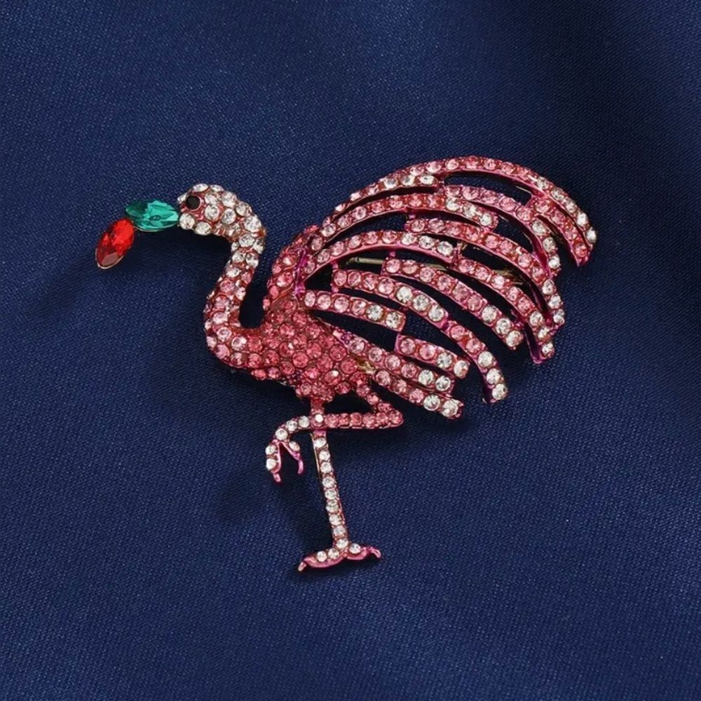 🦩 Betsey Johnson pink flamingo brooch 🦩